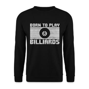 Billiard - Unisex Pullover - Schwarz - Vorne - Alina (178cm) & Michal (187cm)
