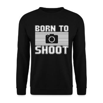 Photograph - Unisex Sweatshirt - black - Front - Alina (178cm) & Michal (187cm)