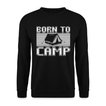 Camp - Unisex Sweatshirt - black - Front - Alina (178cm) & Michal (187cm)