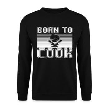 Cook - Unisex Sweatshirt - black - Front - Alina (178cm) & Michal (187cm)