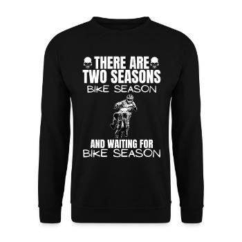 Motorcycle Lifestyle / Motorcycle / Motorcycles biker - Unisex Sweatshirt - black - Front - Alina (178cm) & Michal (187cm)