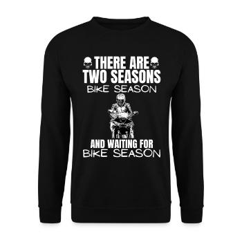Motorcycle Lifestyle / Motorcycle / Motorcycles biker - Unisex Sweatshirt - black - Front - Alina (178cm) & Michal (187cm)