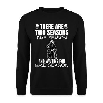 Motorcycle Lifestyle / Motorcycle / Motorcycles biker - Unisex Sweatshirt - black - Front - Alina (178cm) & Michal (187cm)
