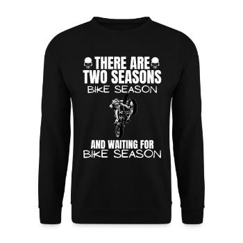 Moto Lifestyle / Moto / Motos motard - Sweat-shirt Unisexe - noir - Devant - Alina (178cm) & Michal (187cm)