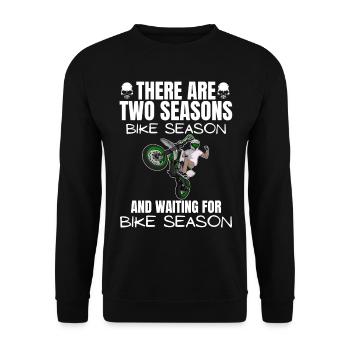 Moto Lifestyle / Moto / Motos motard - Sweat-shirt Unisexe - noir - Devant - Alina (178cm) & Michal (187cm)