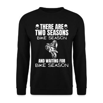 Motorcycle Lifestyle / Motorrad / Motorräder biker - Unisex Pullover - Schwarz - Vorne - Alina (178cm) & Michal (187cm)
