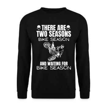 Moto Lifestyle / Moto / Motos motard - Sweat-shirt Unisexe - noir - Devant - Alina (178cm) & Michal (187cm)