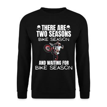 Moto Lifestyle / Moto / Motos motard - Sweat-shirt Unisexe - noir - Devant - Alina (178cm) & Michal (187cm)