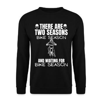 Moto Lifestyle / Moto / Motos motard - Sweat-shirt Unisexe - noir - Devant - Alina (178cm) & Michal (187cm)