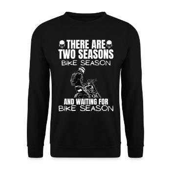 Motorcycle Lifestyle / Motorrad / Motorräder biker - Unisex Pullover - Schwarz - Vorne - Alina (178cm) & Michal (187cm)