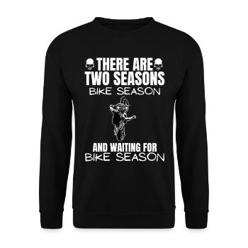 Moto Lifestyle / Moto / Motos motard - Sweat-shirt Unisexe - noir - Devant - Alina (178cm) & Michal (187cm)