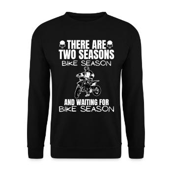 Motorcycle Lifestyle / Motorrad / Motorräder biker - Unisex Pullover - Schwarz - Vorne - Alina (178cm) & Michal (187cm)