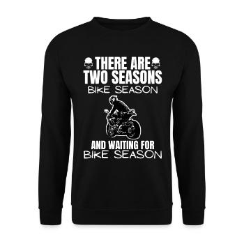 Moto Lifestyle / Moto / Motos motard - Sweat-shirt Unisexe - noir - Devant - Alina (178cm) & Michal (187cm)