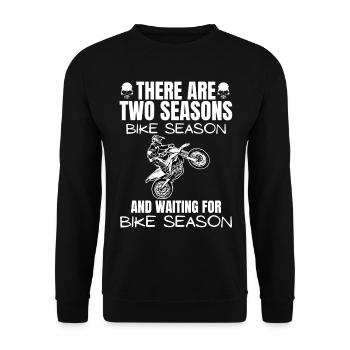 Moto Lifestyle / Moto / Motos motard - Sweat-shirt Unisexe - noir - Devant - Alina (178cm) & Michal (187cm)