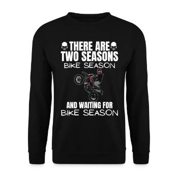 Motorcycle Lifestyle / Motorcycle / Motorcycles biker - Unisex Sweatshirt - black - Front - Alina (178cm) & Michal (187cm)
