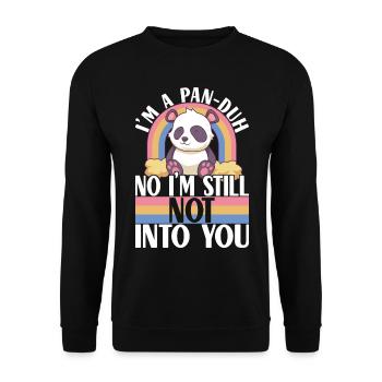 LGBTQ Pansexual - Unisex Sweatshirt - black - Front - Alina (178cm) & Michal (187cm)