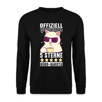Farewell gift Job change colleagues - Unisex Sweatshirt - black - Front - Alina (178cm) & Michal (187cm)