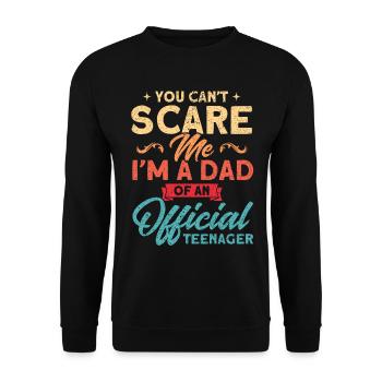Père d’une famille d’adolescents officielle - Sweat-shirt Unisexe - noir - Devant - Alina (178cm) & Michal (187cm)