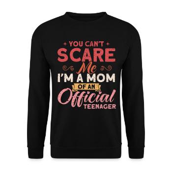 Mère d’une famille officielle d’adolescents - Sweat-shirt Unisexe - noir - Devant - Alina (178cm) & Michal (187cm)