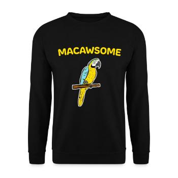 Perroquets Stara à poitrine jaune Cadeau - Sweat-shirt Unisexe - noir - Devant - Alina (178cm) & Michal (187cm)