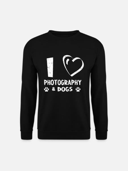 Hundeliebhaber Hundebesitzer Kamera Fotograf - Unisex Pullover - Schwarz