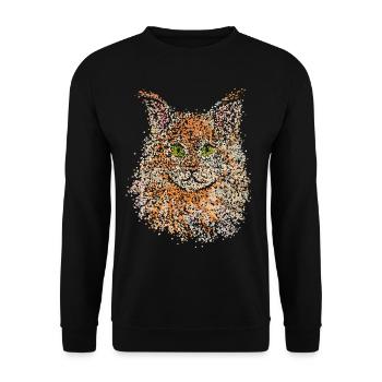 Forest Cat Maine Coon Cats Cat Owner - Unisex Sweatshirt - black - Front - Alina (178cm) & Michal (187cm)