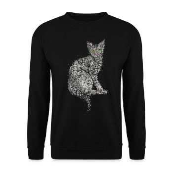 Sibirische Norwegische Waldkatze Katzenbesitzer - Unisex Pullover - Schwarz - Vorne - Alina (178cm) & Michal (187cm)