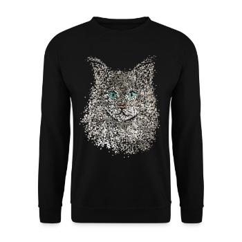 Forêt Sibérien Chat Chats Propriétaire de Chat - Sweat-shirt Unisexe - noir - Devant - Alina (178cm) & Michal (187cm)