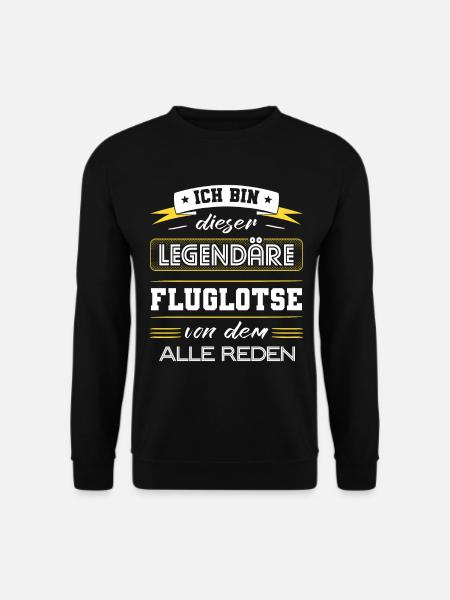 Ich Bin Dieser Legendäre Fluglotse Geschenk - Unisex Pullover - Schwarz