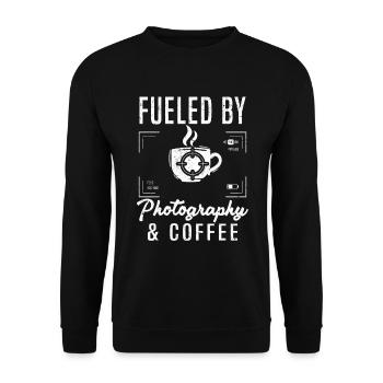 Photographer driven by photography and - Unisex Sweatshirt - black - Front - Alina (178cm) & Michal (187cm)