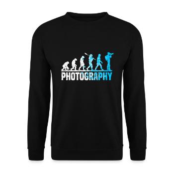 Photography Evolution Photographer Evolution Photo - Unisex Sweatshirt - black - Front - Alina (178cm) & Michal (187cm)