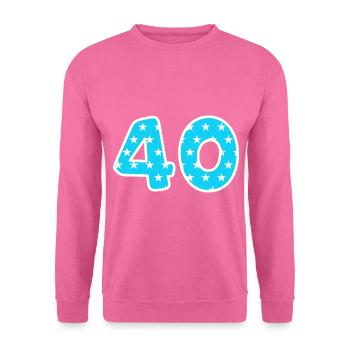 40 - Sweat-shirt Unisexe - rose - Devant