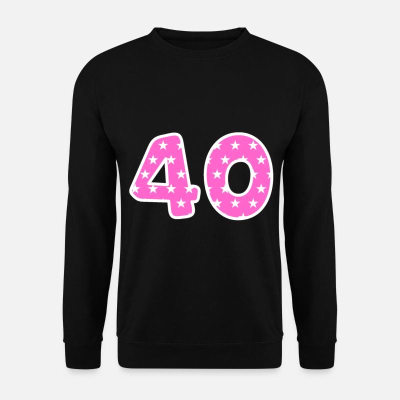 Zahl 40 - Unisex Pullover - Schwarz