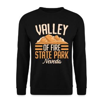Valley Of Fire State Park Nevada USA Bundesstaat A - Unisex Sweatshirt - black - Front - Alina (178cm) & Michal (187cm)
