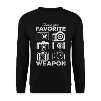 Photographie Choisissez votre - Sweat-shirt Unisexe - noir - Devant - Alina (178cm) & Michal (187cm)