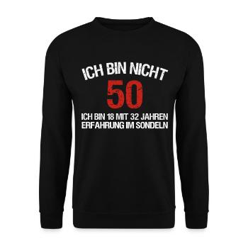 Sondeln Ausflug Sondengänger 50. Geburtstag - Unisex Pullover - Schwarz - Vorne - Alina (178cm) & Michal (187cm)
