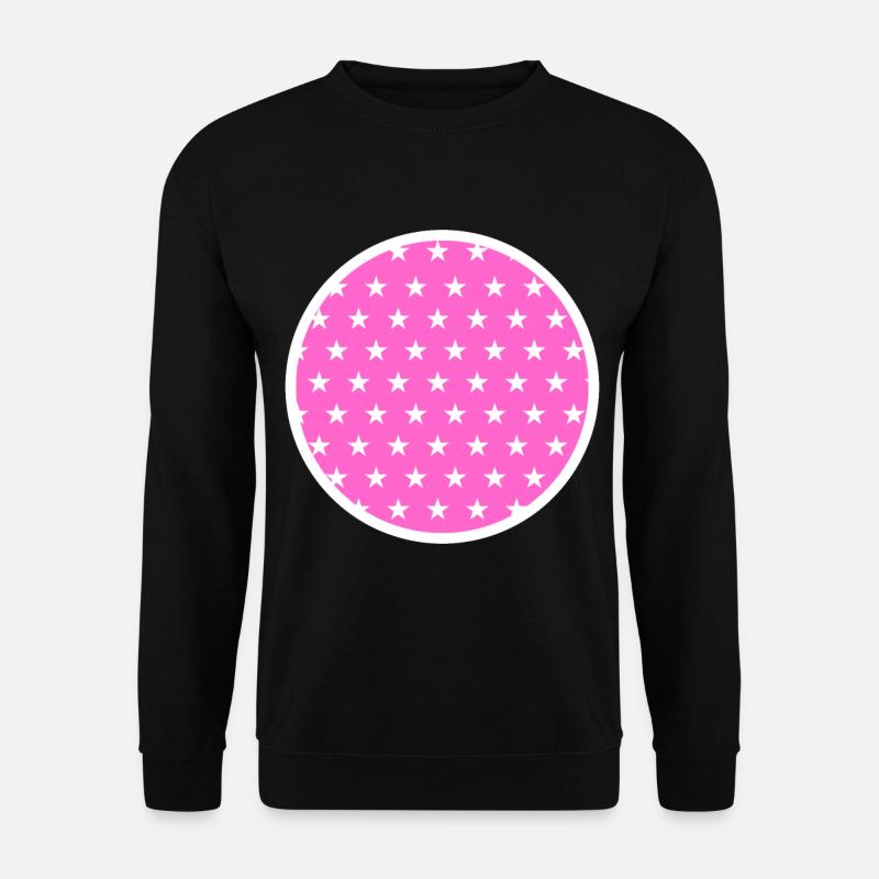 Circle Star Pattern - Unisex Sweatshirt - black