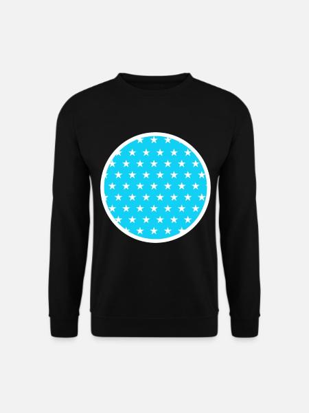Pattern Circle Stars - Unisex Sweatshirt - black