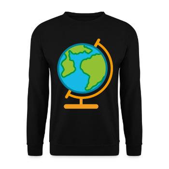 Globe Géographie du monde - Sweat-shirt Unisexe - noir - Devant - Alina (178cm) & Michal (187cm)