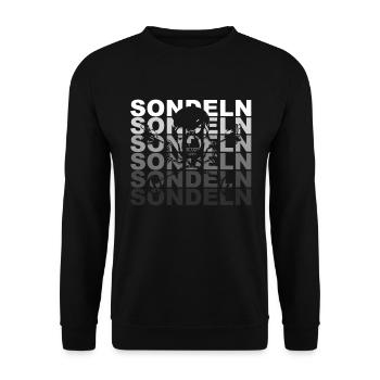 Sondeln Ausflug Sondengänger Geschenkidee - Unisex Pullover - Schwarz - Vorne - Alina (178cm) & Michal (187cm)
