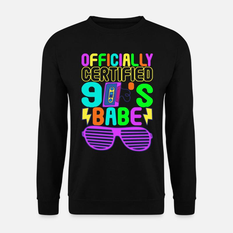 90er Party 90er Jahre - Unisex Pullover - Schwarz