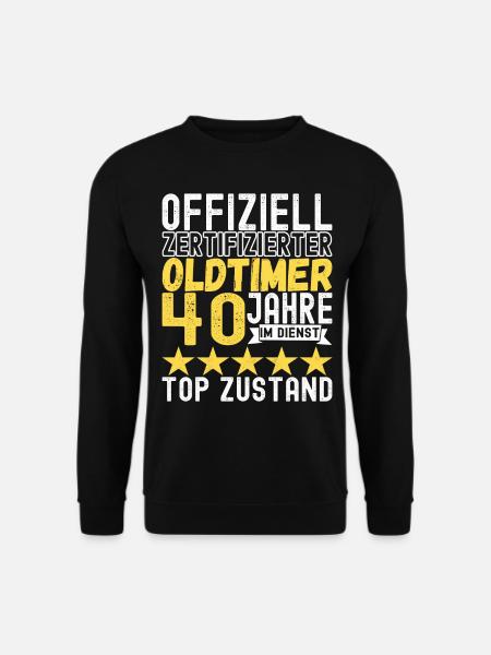 Dienstjubiläum 40 Jahre Kollege Firmenjubiläum - Unisex Pullover - Schwarz