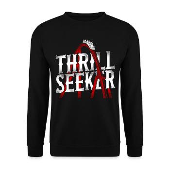 Roller Coaster Vintage Thrill - Unisex Sweatshirt - black - Front - Alina (178cm) & Michal (187cm)
