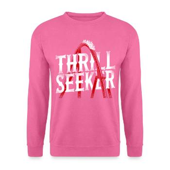 Roller Coaster Vintage Thrill - Sweat-shirt Unisexe - rose - Devant