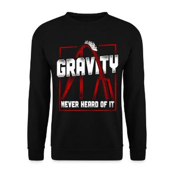 Montagnes russes Vintage Gravity - Sweat-shirt Unisexe - noir - Devant - Alina (178cm) & Michal (187cm)