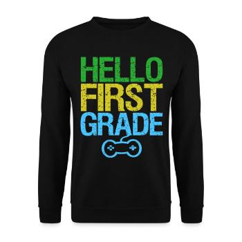 Gambler Gamer Gaming Funny saying - Unisex Sweatshirt - black - Front - Alina (178cm) & Michal (187cm)