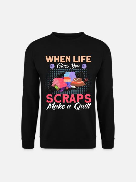 Seamstresses Quilting Lovers Quilting - Unisex Sweatshirt - black
