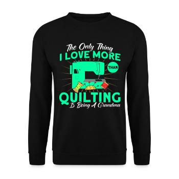 Couturières Amateurs de courtepointe Quilting - Sweat-shirt Unisexe - noir - Devant - Alina (178cm) & Michal (187cm)