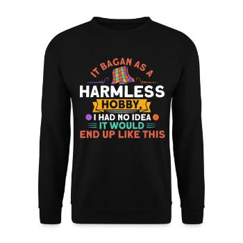 Seamstresses Quilting Lovers Quilting - Unisex Sweatshirt - black - Front - Alina (178cm) & Michal (187cm)