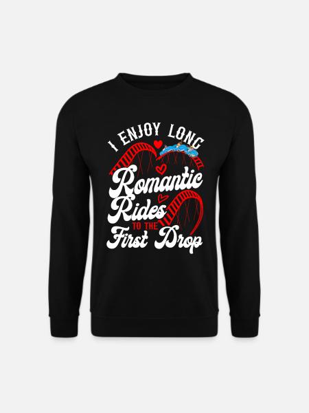 Roller Coaster I Enjoy Long - Unisex Pullover - Schwarz